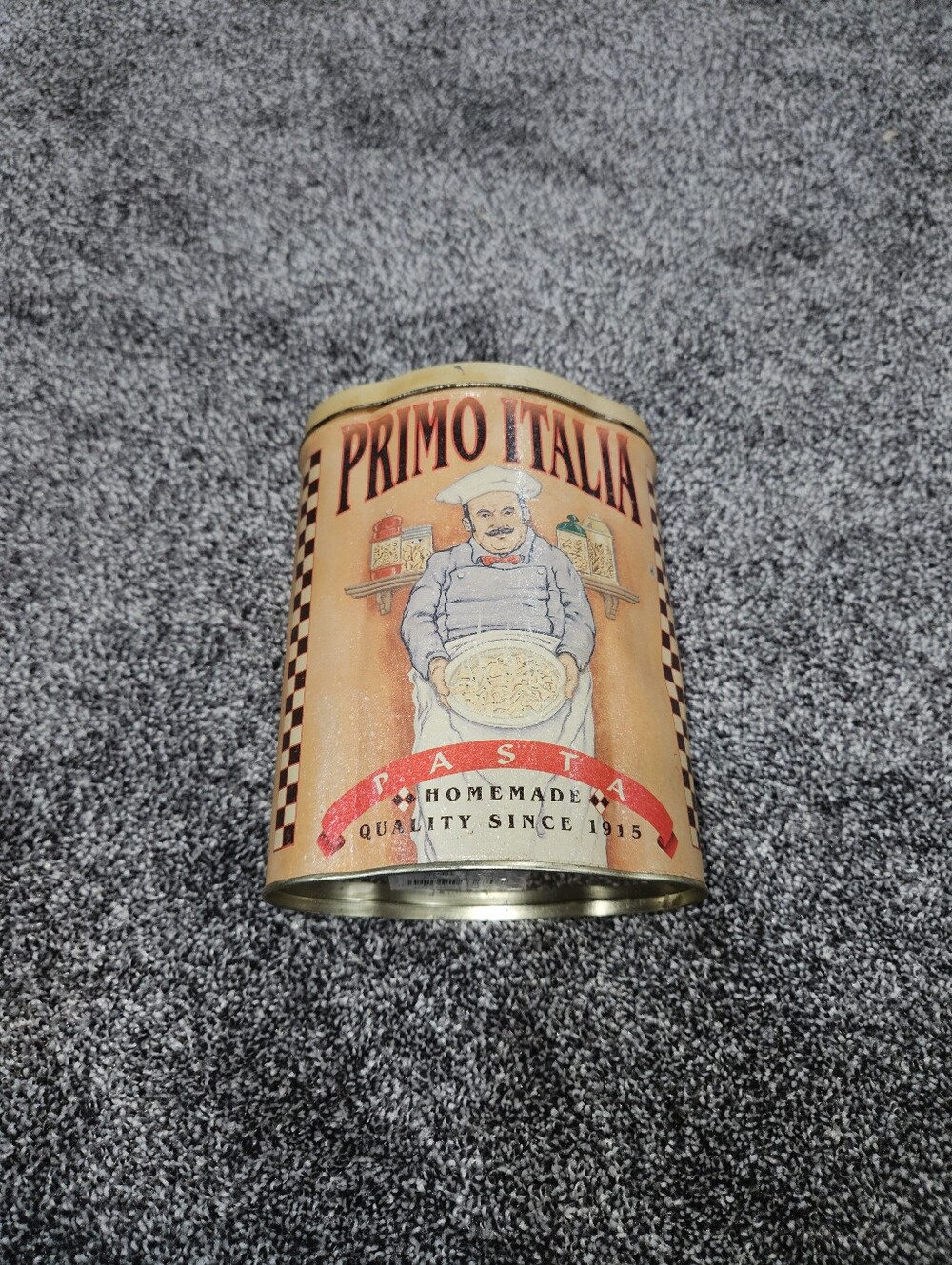 Primo Italia Decorative Pasta Tin - Red, Cream